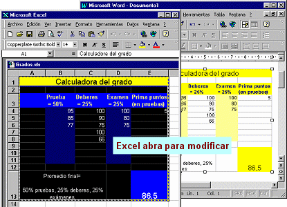 Ejemplo de modificar de tabla vinculado