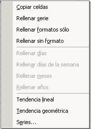 Menu: contexto - Autorellenar