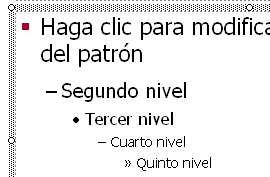 Patrón de diapositiva después formato con la fuente Tahoma