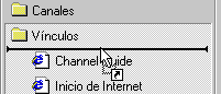 Dragging icon from Address Bar