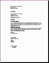 Carta: Párrafos alineados a la izquierda