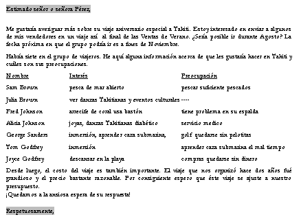 Texto: después mover tabulaciones