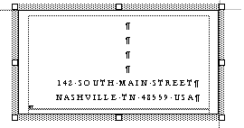 Address moved to bottom of text box