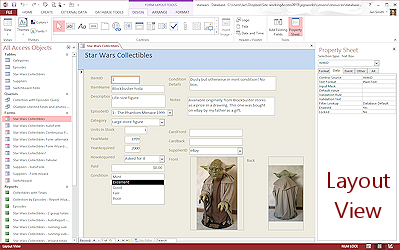 Layout View (Access 2013)