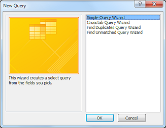 Query Wizard - Step 1
