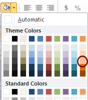 Button: Background Color - Purple, Accent 4, Lighter 40% (Access 2010)