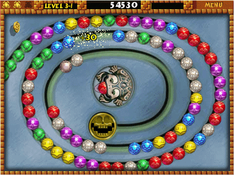 Screen shot of Zuma in action