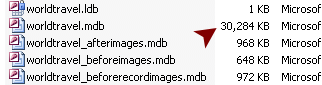 My Computer window showing Class disk, databases in folder
