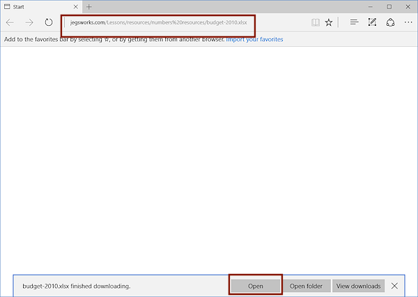 Edge after file downloads (Win10)