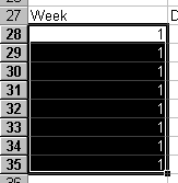Whoops: AutoFill put 1 in all cells