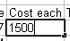 Cost each = 1500