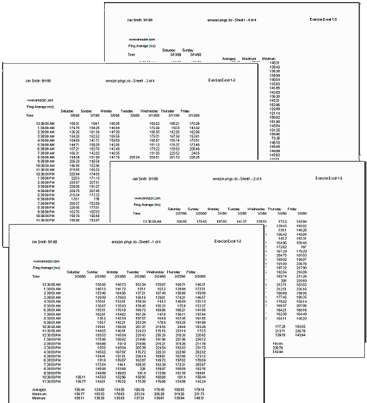 Exercise Excel 2-3 completed