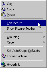Popup menu: Edit Picture