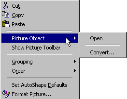 Popup menu: Edit Picture