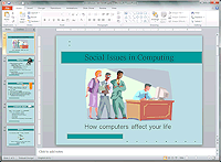 socialissues.pptx open in PowerPoint 2010