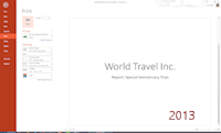 Print Preview: worldtraveloffers.pptx (PowerPoint 2013)