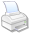 Icon: Printer - grayed out = unconnected