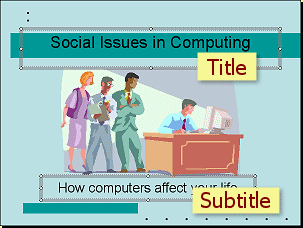 Placeholder: Main Title and Subtitle for whole presentation