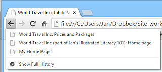 History list for Back button after changing route (Chrome 34)