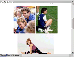Photos centered