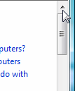 Click the up scroll arrow.