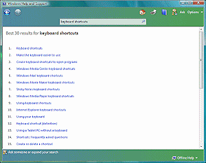 Help: first 30 search results