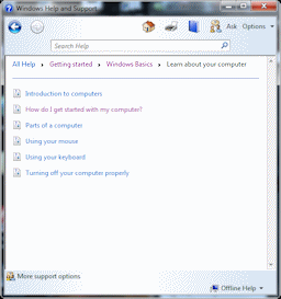 Help: Learn about your computer (Win7)