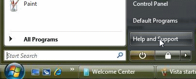 Menu: Start | Help and Support