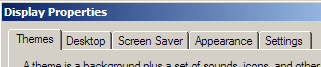 Dialog tabs