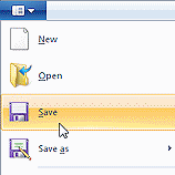 Menu: Paint button (Win7)