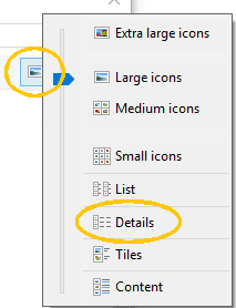 Dialog: Save As - Views list expanded (WinCU)
