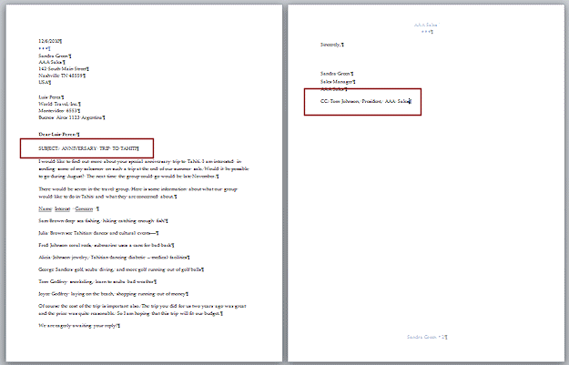 Letter 1 - Other elements added
