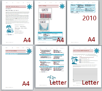 A4 paper size changes only the current section.