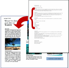 Existing document used in brochure