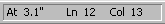 Second section of the status bar