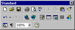 Floating toolbar