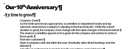 Report - pasted text