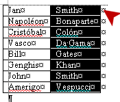 Table - Column 2 sorted, but first row not included in sort
