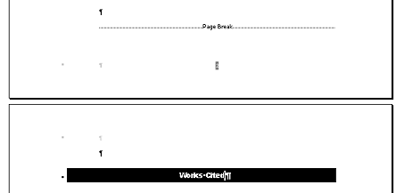 End of page with page break