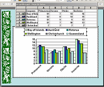 Gráfico con formato de leyenda