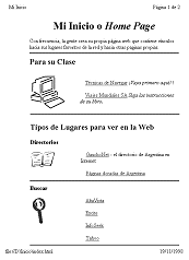 Vista Preliminar: Mi Inicio  - 1 página sin colores