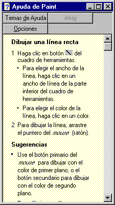 Ayuda de Paint: Dibujar un línea recta