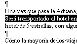 Texto: Arrastrar un oración