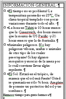 Texto: Cuadro de texto 1 con viñetas