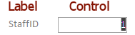 Example: Label with attached control