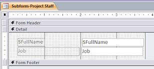 Design View: Subform after new controls (Access 2010)