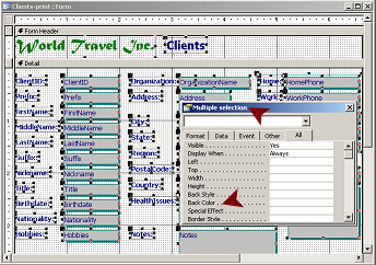 Dialog: Properties: Back Color blank when multiple objects selected