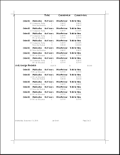 Exported report in RTF format, page 2
