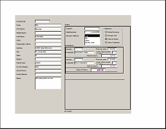 Print Preview: customer #3, page 1