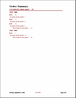 Summary report